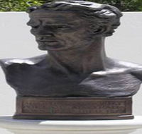 Adam Lindsay Gordon Bronze Bust - Tourism Adelaide