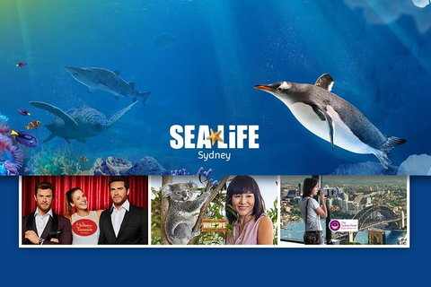 Sydney Attractions Pass: SEA LIFE Aquarium, Sydney Tower Eye, WILD LIFE Zoo And Madame Tussauds - Tourism Adelaide 0