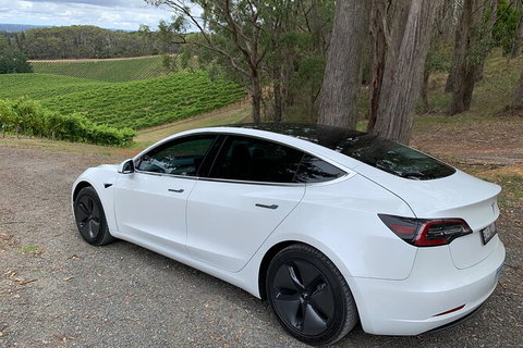 Adelaide Airport Departure Transfer In A Tesla Model3 EV - Tourism Adelaide 2