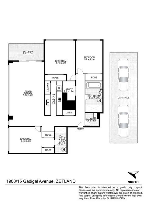 Gadigal Groove - Modern And Bright 3BR Executive Apartment In Zetland With Views - Tourism Adelaide 11