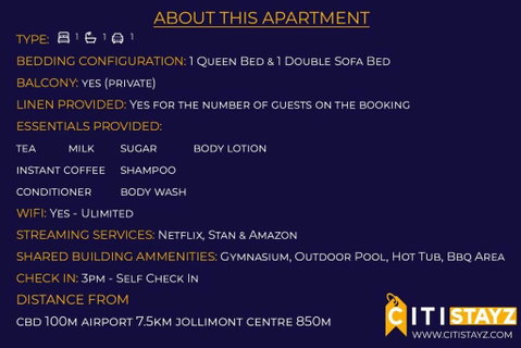Perfectly Located Modern Apartment - Canberra CBD - Tourism Adelaide 2